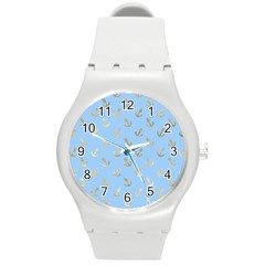 Gold Anchors Long Live   Round Plastic Sport Watch (m) by ConteMonfrey