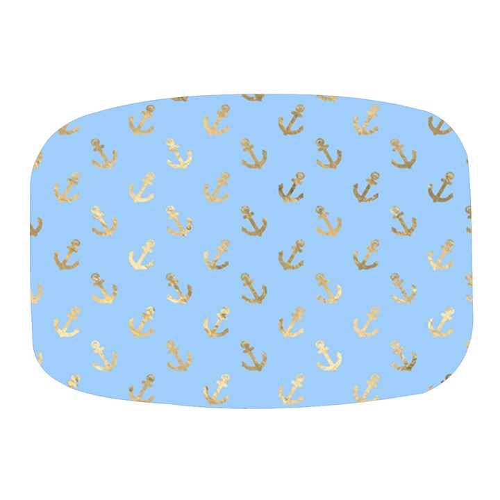 Gold Anchors Long Live   Mini Square Pill Box