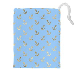 Gold Anchors Long Live   Drawstring Pouch (4xl) by ConteMonfrey