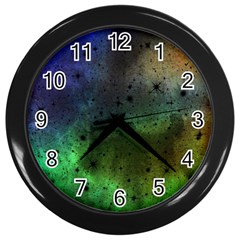 Tye Dye Vibing Wall Clock (black)