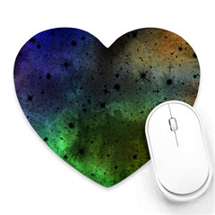 Tye Dye Vibing Heart Mousepad by ConteMonfrey