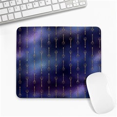 Trident On Blue Ocean  Large Mousepad by ConteMonfrey