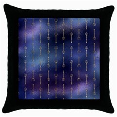 Trident On Blue Ocean  Throw Pillow Case (black) by ConteMonfrey