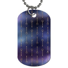 Trident On Blue Ocean  Dog Tag (two Sides) by ConteMonfrey