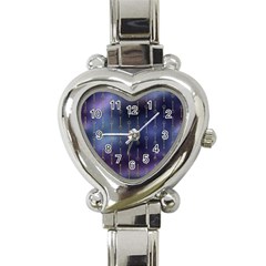 Trident On Blue Ocean  Heart Italian Charm Watch by ConteMonfrey