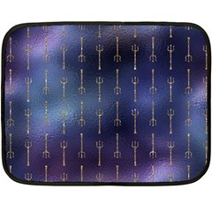 Trident On Blue Ocean  Double Sided Fleece Blanket (mini)  by ConteMonfrey