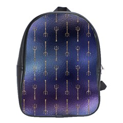 Trident On Blue Ocean  School Bag (xl) by ConteMonfrey