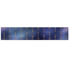 Trident On Blue Ocean  Large Flano Scarf  by ConteMonfrey