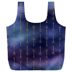 Trident On Blue Ocean  Full Print Recycle Bag (xxl) by ConteMonfrey