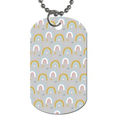 Rainbow Pattern Dog Tag (one Side) by ConteMonfrey