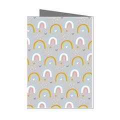 Rainbow Pattern Mini Greeting Cards (pkg Of 8) by ConteMonfrey