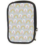 Rainbow pattern Compact Camera Leather Case Front