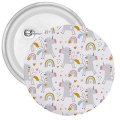 Unicorns Rainbow 3  Buttons by ConteMonfrey