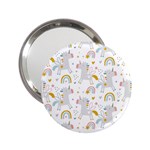 Unicorns rainbow 2.25  Handbag Mirrors Front