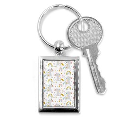 Unicorns Rainbow Key Chain (rectangle) by ConteMonfrey