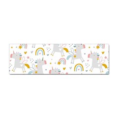 Unicorns Rainbow Sticker (bumper) by ConteMonfrey