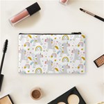 Unicorns rainbow Cosmetic Bag (Small) Back