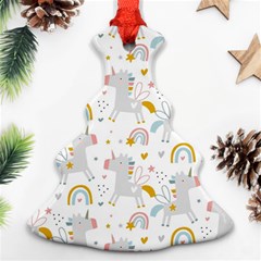 Unicorns Rainbow Christmas Tree Ornament (two Sides) by ConteMonfrey