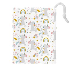 Unicorns Rainbow Drawstring Pouch (4xl) by ConteMonfrey