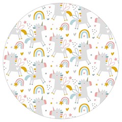 Unicorns Rainbow Round Trivet by ConteMonfrey