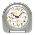 Unicorns, hearts and Rainbows Travel Alarm Clock Front