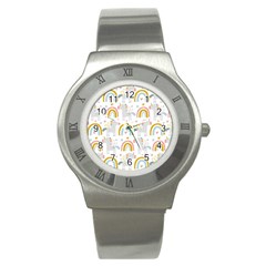 Unicorns, Hearts And Rainbows Stainless Steel Watch by ConteMonfrey