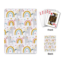 Unicorns, Hearts And Rainbows Playing Cards Single Design (rectangle) by ConteMonfrey