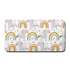 Unicorns, Hearts And Rainbows Medium Bar Mat by ConteMonfrey