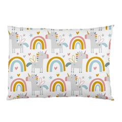 Unicorns, Hearts And Rainbows Pillow Case by ConteMonfrey