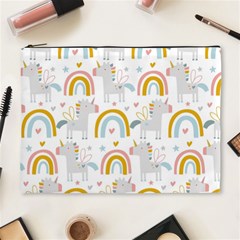 Unicorns, Hearts And Rainbows Cosmetic Bag (xl) by ConteMonfrey