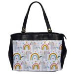 Unicorns, hearts and Rainbows Oversize Office Handbag Front