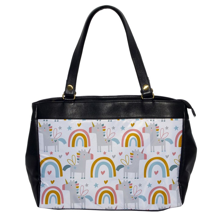 Unicorns, hearts and Rainbows Oversize Office Handbag