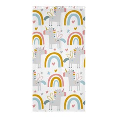 Unicorns, Hearts And Rainbows Shower Curtain 36  X 72  (stall)  by ConteMonfrey