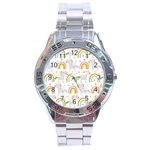 Unicorns, hearts and Rainbows Stainless Steel Analogue Watch Front