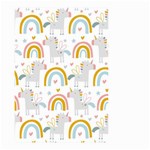 Unicorns, hearts and Rainbows Small Garden Flag (Two Sides) Front