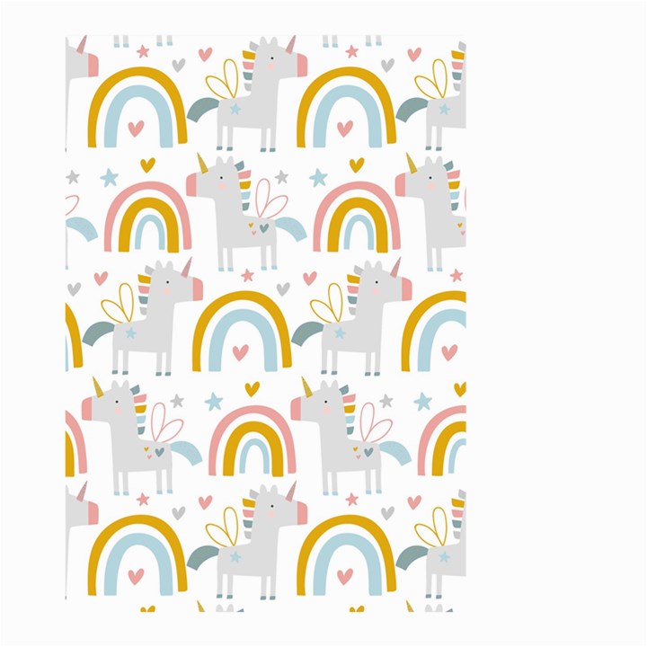 Unicorns, hearts and Rainbows Small Garden Flag (Two Sides)