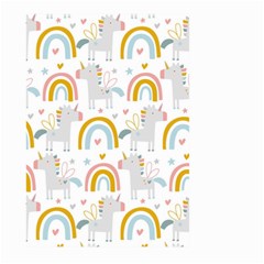 Unicorns, Hearts And Rainbows Large Garden Flag (two Sides) by ConteMonfrey