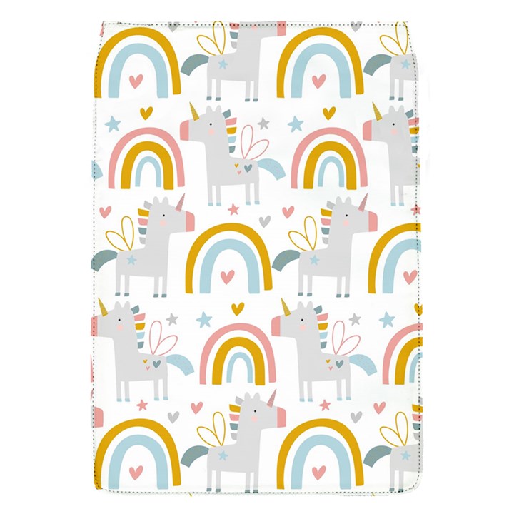 Unicorns, hearts and Rainbows Removable Flap Cover (S)