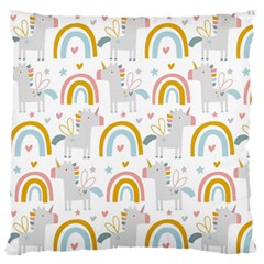 Unicorns, Hearts And Rainbows Standard Flano Cushion Case (two Sides) by ConteMonfrey