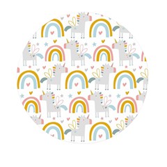 Unicorns, Hearts And Rainbows Mini Round Pill Box (pack Of 5) by ConteMonfrey