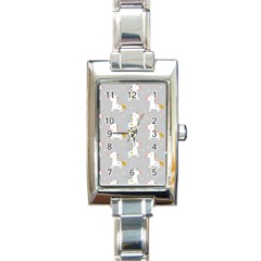 Cute Unicorns Rectangle Italian Charm Watch by ConteMonfrey