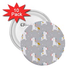 Cute Unicorns 2 25  Buttons (10 Pack)  by ConteMonfrey