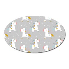 Cute Unicorns Oval Magnet by ConteMonfrey