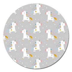 Cute Unicorns Magnet 5  (round) by ConteMonfrey