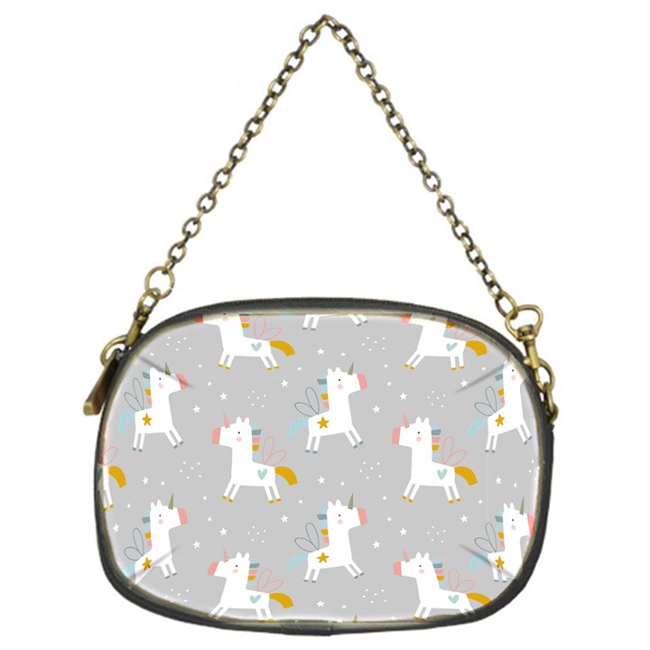 Cute unicorns Chain Purse (One Side)