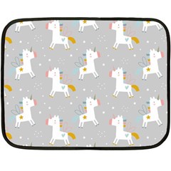 Cute Unicorns Double Sided Fleece Blanket (mini)  by ConteMonfrey