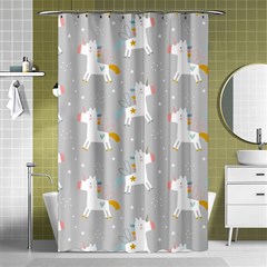 Cute Unicorns Shower Curtain 48  X 72  (small)  by ConteMonfrey