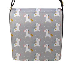 Cute Unicorns Flap Closure Messenger Bag (l) by ConteMonfrey