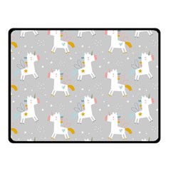 Cute Unicorns Double Sided Fleece Blanket (small)  by ConteMonfrey