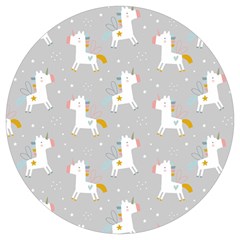 Cute Unicorns Round Trivet